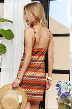 Load image into Gallery viewer, New Summer Contrast Striped V-Neck Mini Dress For Women – Trendy, Bold, Eye-Catching, Boho, Modern Chic & Fashionable