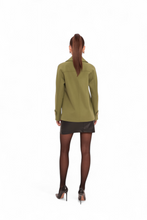 Load image into Gallery viewer, Sorrento Cashmere Blend Coat in Olive