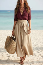 Load image into Gallery viewer, Button-Down Shirt & Straight Skirt Two-Piece Set