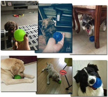 Load image into Gallery viewer, Durable Dog Toy Ball with Squeaker – Teeth Cleaning, Chew-Resistant, High Bounce Toy for Medium Dogs