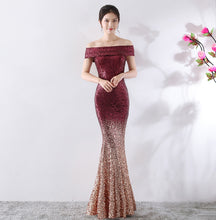 Load image into Gallery viewer, Birthday Party Dress Slimming Host Long Dress