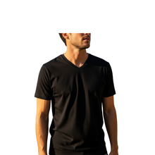 Load image into Gallery viewer, Mens Crew neck 3 Pack Solid 100% Cotton Double Neck Ribbed S-5XL