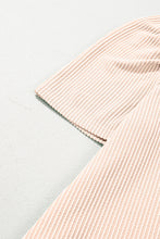 Load image into Gallery viewer, Blossom Corded Crew Neck Puff Sleeve Mini Dress