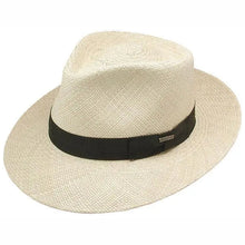 Load image into Gallery viewer, Stetson Retro - Panama Straw Fedora Hat