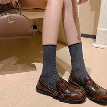 Load image into Gallery viewer, Women's Chunky Heel Buckle Loafer Shoes