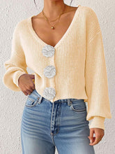 Load image into Gallery viewer, Women’s Knitted Crochet Cardigan