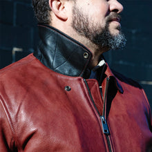 Load image into Gallery viewer, Moto Bomber - Men's Leather Jacket