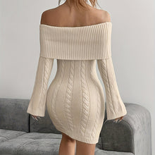 Load image into Gallery viewer, Women’s Off Shoulder Bodycon Dress
