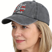 Load image into Gallery viewer, Best Mom Ever Adjustable Embroidered Wash Cotton Cap