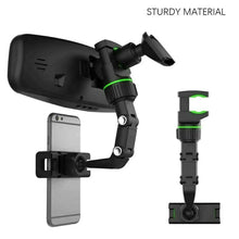 Load image into Gallery viewer, 360° Adjustable Car Mirror Phone Mount
