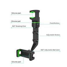 Load image into Gallery viewer, 360° Adjustable Car Mirror Phone Mount