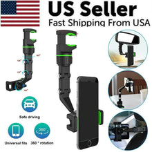 Load image into Gallery viewer, 360° Adjustable Car Mirror Phone Mount