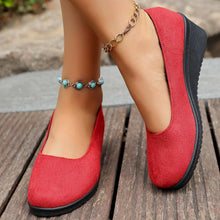 Load image into Gallery viewer, Wedge Heel Slip-On Loafers