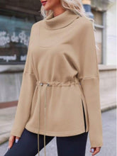 Load image into Gallery viewer, Women’s Turtleneck Fleece Sweatshirt