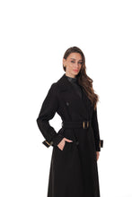 Load image into Gallery viewer, Madeline Cashmere Wool Blend Overcoat in Black