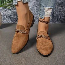 Load image into Gallery viewer, Women’s Pointed Toe Chunky Heel Shoes