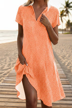 Load image into Gallery viewer, Ethnic Print Midi Dress – Scoop Neck Geometric Pattern Boho Dress