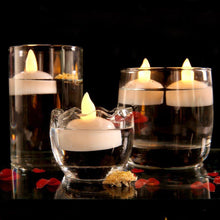 Load image into Gallery viewer, 3/6Pcs LED Flameless Waterproof Candle Flameless Flickering Tea Light Candles Battery Operated Floating Candles for Wedding Centerpiece Pool & SPA Warm Light Flickering Tea Candles Battery Powered For Wedding Home Birthday Party Decoration