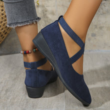 Load image into Gallery viewer, Elastic Band Platform Wedge Pumps – 6 Colors EU 35–43