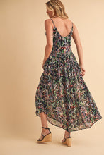 Load image into Gallery viewer, Printed V-Neck Frill Tiered Cami Comfortable Dress For Women – Playful, Feminine & Fun for Summer Days