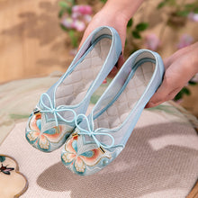 Load image into Gallery viewer, Women's Butterfly Embroidered Mesh Flats – Bow Tie Breathable Shoes