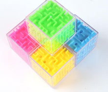 Load image into Gallery viewer, 3D Maze Magic Cube Transparent Six-sided Puzzle Speed Cube Rolling Ball Game Maze Toys for Children Educational