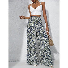 Load image into Gallery viewer, Women’s Printed High‑Waist Wide‑Leg Palazzo Pants