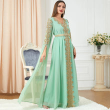 Load image into Gallery viewer, Women's Skirt Splicing Extra Long Sleeve Dress