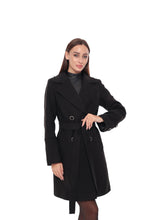 Load image into Gallery viewer, Zuri Cashmere Blend Overcoat in Black