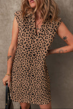 Load image into Gallery viewer, Luxury Summer Leopard Sleeveless Mini Dress Chic & Stylish Print Elegant Dress For Women