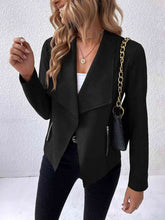 Load image into Gallery viewer, Classic Minimalist Collared Long Sleeve Jacket for Women – Minimalist & Lightweight Everyday Outerwear