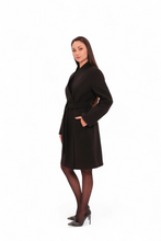 Load image into Gallery viewer, Opéra Midi Cashmere Blend Overcoat in Black