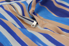Load image into Gallery viewer, Dolce & Gabbana Blue Striped Silk Cotton Slim Trousers Pants
