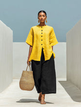 Load image into Gallery viewer, Linen Blend Cardigan Top & Cropped Wide-Leg Pants Set – 5 Colors S–3XL