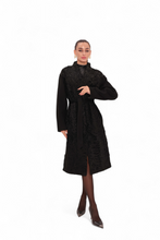 Load image into Gallery viewer, Noir Genuine Karakul Wool Overcoat