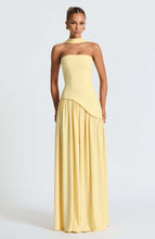 Load image into Gallery viewer, Cherry Lacquer Maliyah Maxi Dress with Chiffon Skirt & Scarf
