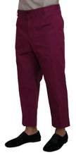 Load image into Gallery viewer, Dolce & Gabbana Magenta Cotton DG Logo Pocket Trouser Pants