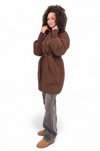 Load image into Gallery viewer, Genuine Fur Trim Down Fill Coat