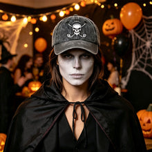 Load image into Gallery viewer, Halloween Golf Skull Embroidered Baseball Cap