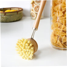 Load image into Gallery viewer, Eco-Friendly Dish Brush Replacement Heads - 5 Pieces Natural Sisal Hemp and Beech Wood Scrubbing Brushes /