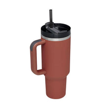 Load image into Gallery viewer, 40 Oz Tumbler With Handle Straw Insulated, Stainless Steel Spill Proof Vacuum Coffee Cup Tumbler With Lid Tapered Mug Gifts For Valentine Lover Suitable For Car Gym Office Travel