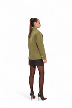 Load image into Gallery viewer, Sorrento Cashmere Blend Coat in Olive