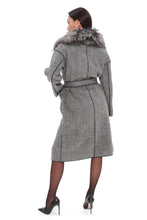 Load image into Gallery viewer, Genuine Silver Fox Virgin Wool Coat