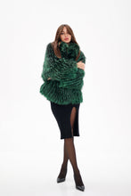 Load image into Gallery viewer, Reversible Genuine Silver Fox Down Fill Coat