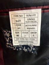 Load image into Gallery viewer, Moda Color Blue/Burgundy Turkish 3-Piece Wool Slim Fit Suit