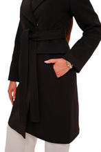 Load image into Gallery viewer, Lafayette Cashmere Blend Overcoat in Black