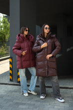 Load image into Gallery viewer, Burgundy Crush Insulated Bio-Down Coat