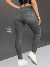 Load image into Gallery viewer, Retro Denim-Look Butt-Lifting Yoga Leggings – High-Elastic Fitness Pants
