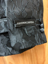 Load image into Gallery viewer, Kids World of USA Black Floral/Brocade Print 5-Piece Boy’s suit/tuxedo