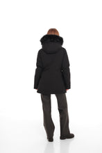 Load image into Gallery viewer, Onyx Genuine Fox Fur Vest-Lined Wool Blend Parka
